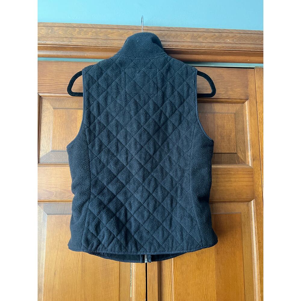 Abercrombie & Fitch Women’s Soft Shell Quilted Fleece Zip-Up Vest Black Size S - Picture 8 of 9